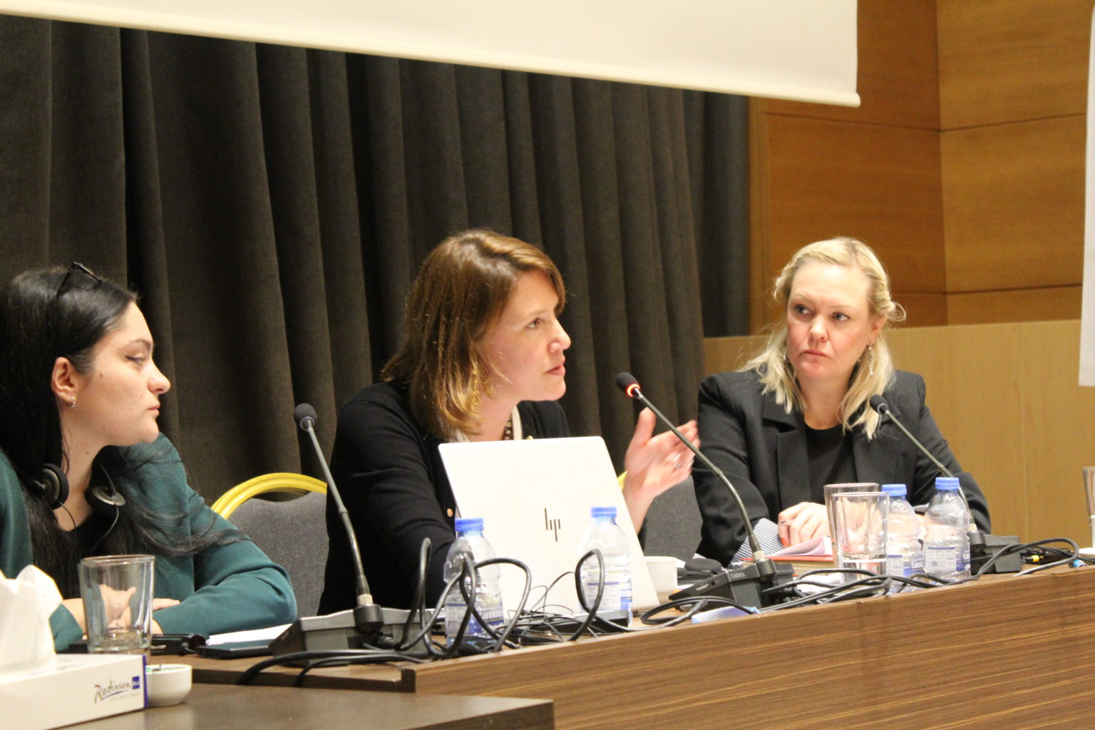 Antonia Mulvey speaks at Legal Action Lebanon