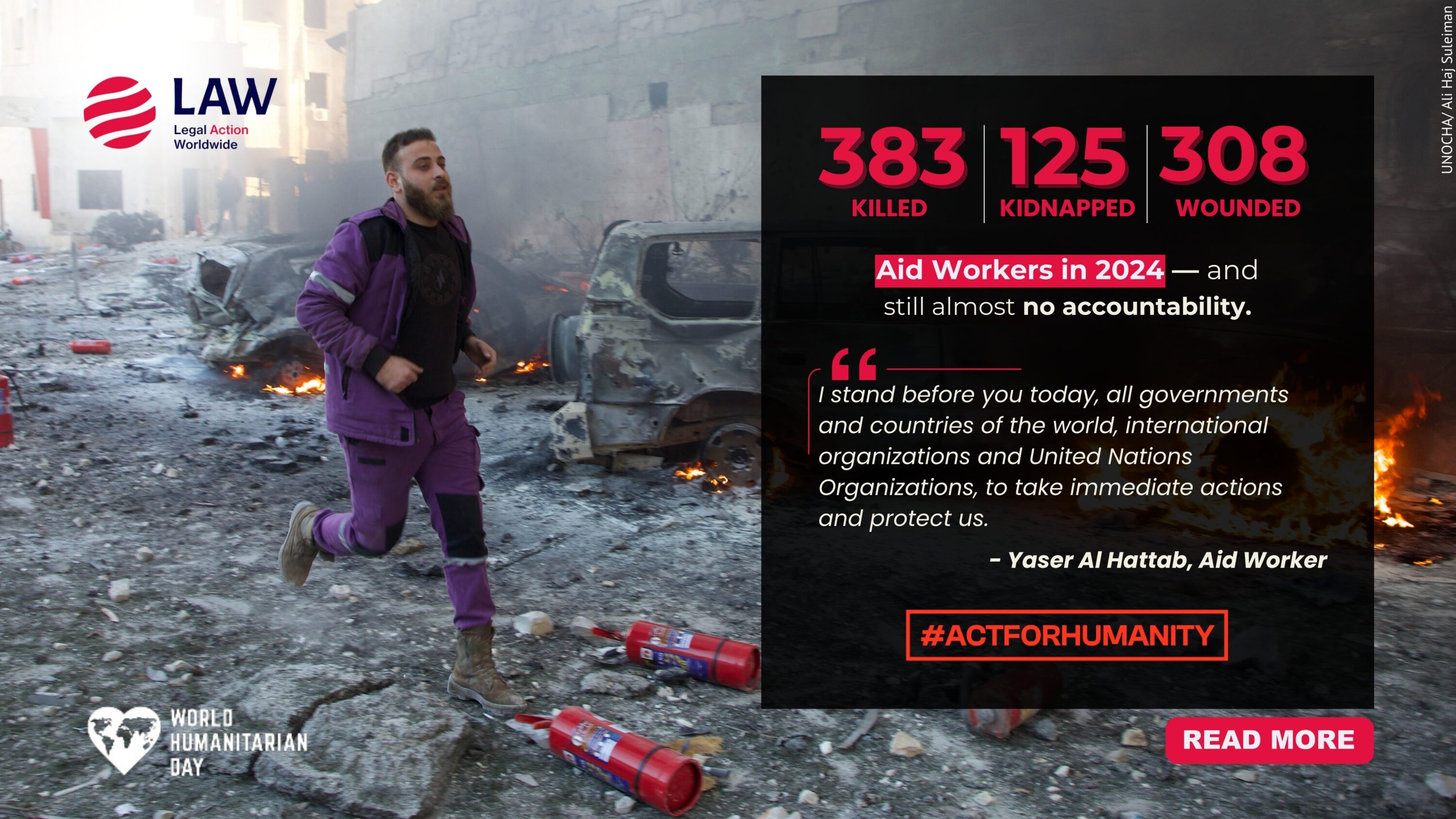 World Humanitarian Day – Who’s helping the helpers? 